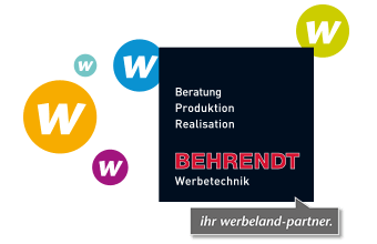 Logo der Firma Behrendt Werbetechnik aus Berlin.